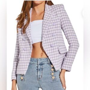 Generation Love Eliza
Lavender Tweed Blazer